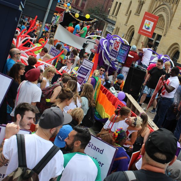 A protest to 'Reclaim Leeds Pride'