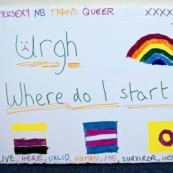 'Stuck right in the middle of gender and biological sex'