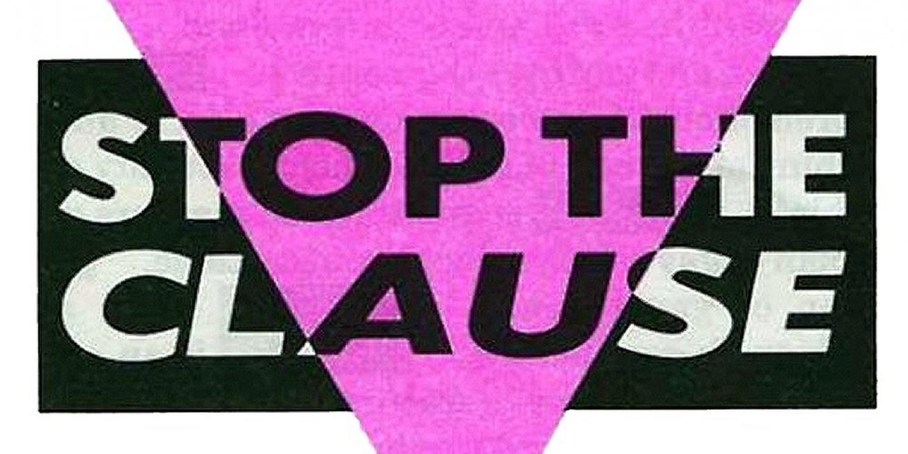 Lesbians and gays unite against Section 28